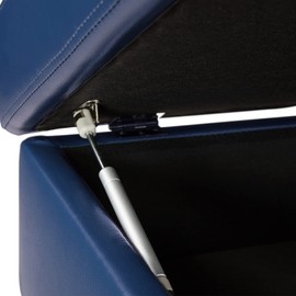 A Ainehome Sectional Sofa for Living Room, Ottoman, Modern Faux Leather Storage Ottoman for Living Room Furniture Sets, Apartment and Small Space(Size:35‘’x23.5‘’x17.5‘’H, C-Silver Green)