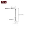 uxcell 40 Pcs L Shape Hooks, 1 Inch Right Angle