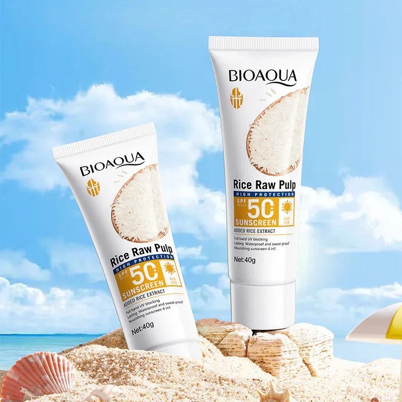 Protector Solar Spf50 Bioaqua Extracto Arroz Aclarante 40g