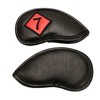 F Fityle 11Pieces Waterproof Leather Golf Iron Head Covers Set