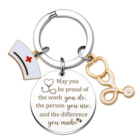 Nurse Gifts for Women Keychain Nurse Appreciation Gifts for Labor Delivery Nurses Medical Assistants Nurses Graduation Gift for Nursing Students Thank You Nursing Week Christmas Gift for Practitioner