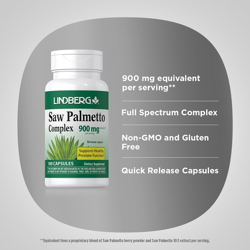 Lindberg Saw Palmetto Extract for Women and Men | 100