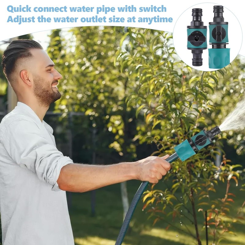 CUVZORA Gardena Regulating Valve, Hose Coupling with Regulating Valve, Garden