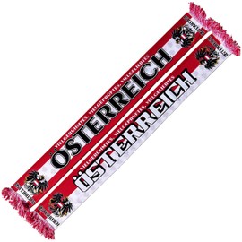 Generisch Austria Scarf (Silk Scarf/Summer Scarf), European Championship, Football Scarf, Cult Scarf, Souvenir Scarf