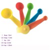 10-Piece Measuring Cups and Measuring Spoons Set Plastic Multicoloured for