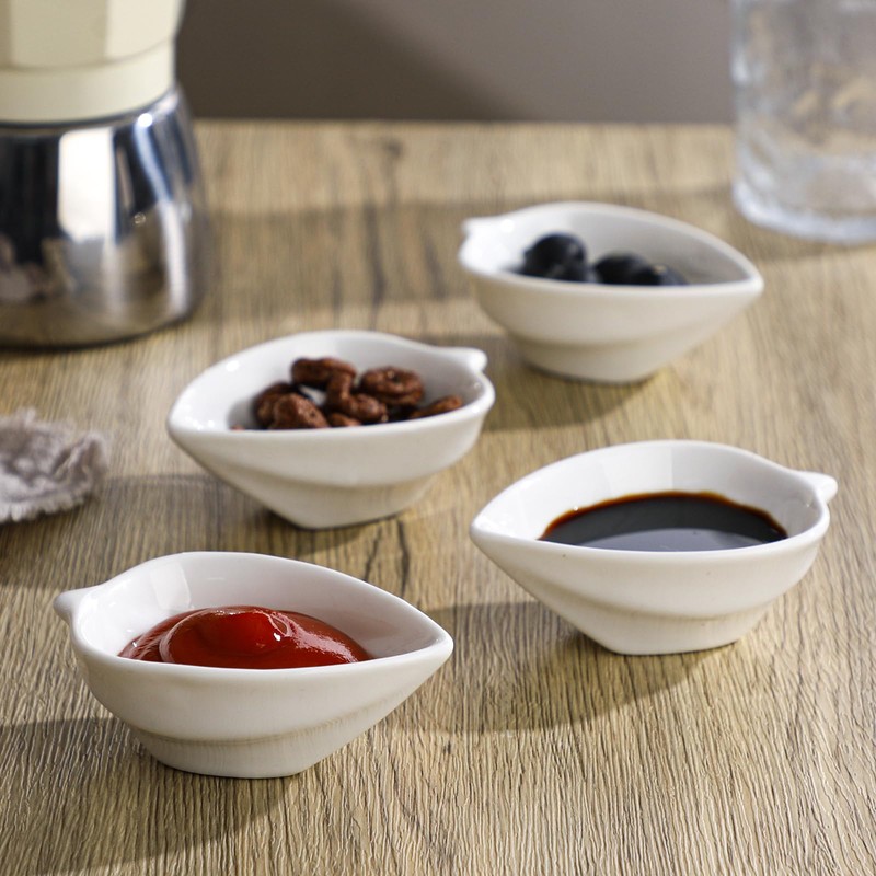 forkmannie Dipping Bowls Ceramic Sauce Dishes Small Bowls for Dips