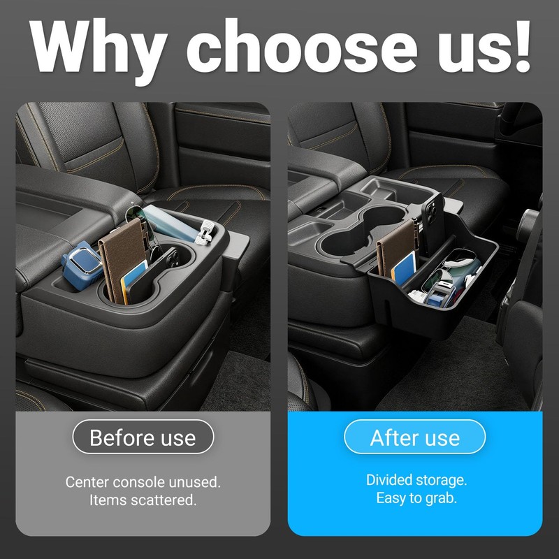 CZmenghe Center Console Hanging Organizer Compatible with 2019-2026 Chevy Silverado