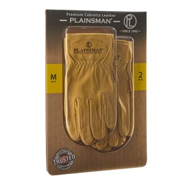 Plainsman Cabretta Leather Gloves - Medium - 2 Pair by Plainsman