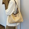Shoulder Bag for Women Soft PU Leather Minimalistic Top Handle