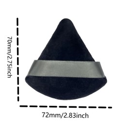 BeeSpring 2 Pcs Hot Soft Cotton Makeup Puffs Mini Face Makeup Sponge Face Triangle Powder Puff(2 Pcs/Set)