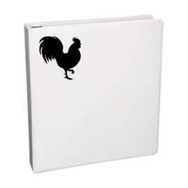 Bargain Max Decals Chicken Silhouette Decal Notebook Car Laptop 5.5" (Black)