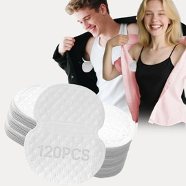 120PCS Armpit Sweat Pads Underarm Sweat Pads for Women and Men Fight Hyperhidrosis Disposable Sweat Pads for Under Arms Comfortable Unflavored, Non Visible,Antiperspirants