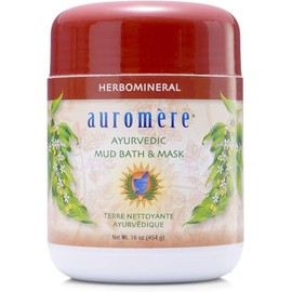 Ayurvedic Herb and mineral Mud Bath by Auromere - All Natural Mud Bath that Purifies and Rejuvenate Skin Effects - Eliminates Toxins and Impurities While Nourishes Skin - 16 oz