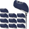 10Pcs Golf Covers Golf Wedge Headcovers Golf Club with See