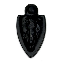 fiXte Black Antique Iron Shield Style Escutcheon Lock Keyhole Cover Plates and Fixings