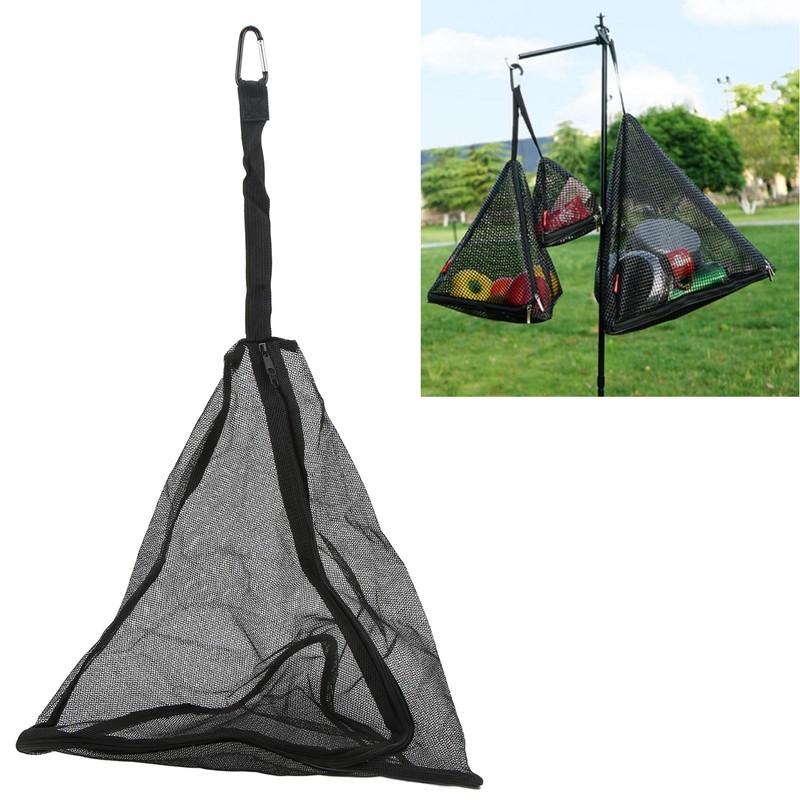 Camping Dry Net Outdoor Hanging Triangular Storage Net Mesh Organizer