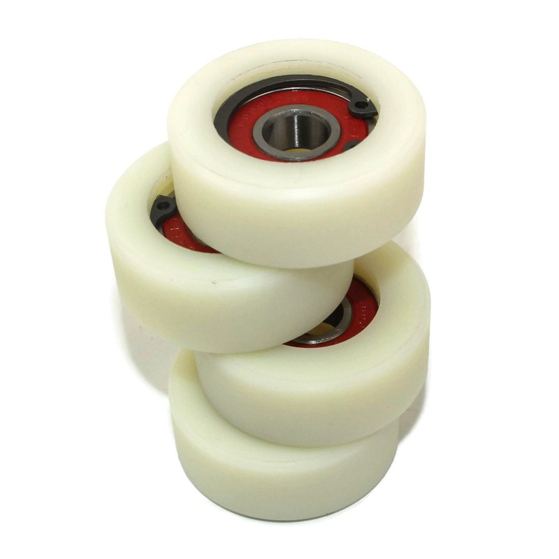 4 Pieces Nylon Polyamide Rollers 40 mm diameter 16 mm