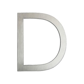 Guizzo Creart Stainless Steel External House Number Letter - 8 cm Height - Sign / - Artisan Product and Made in Italy (d)