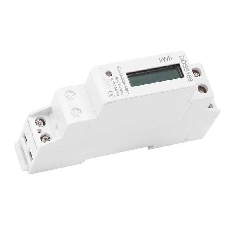 Digital LCD Single phase Din Rail Electric Meter 5-32A Electronic