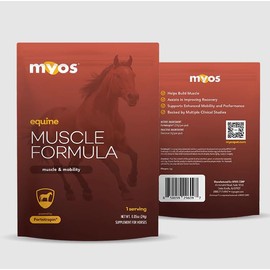 MYOS Equine Muscle Formula - 30 Servings Bucket with Individual Serving Packs