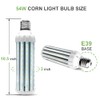 YGS-Tech Super Bright 54W LED Corn Light Bulb, E26/E39 Large