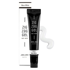 Jello Jello Zigzag Tube Gel Nail, JT-15 More White, 10g, 1 piece / 젤로젤로 지그재그 튜브젤네일, JT-15 모어화이트, 10g, 1개