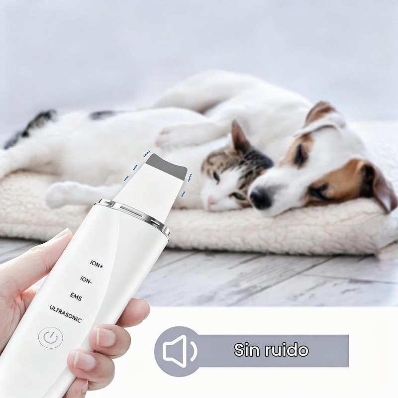 Peeling Ultrasónico Facial LOTOVERDE con 4 Modos y Limpieza Profunda