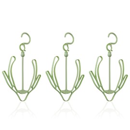 OFXDD Shoe Drying Rack Double Hook - Plastic Shoe Hangers - Flip Flop Hanger for Closet Shoes Storage - Multi-Functional Shoe Hanger Hooks for Home, Shop, Supermarket, 3 Pcs