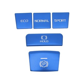 TUCKBOLD 1 Set Gear Shift Handbrake Panel Button Switch Cover Center Console Interior Trim Styling Button Cap Decoration Blue For Toyota Camry 2018-2022