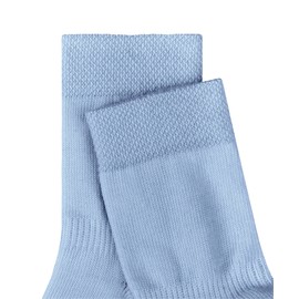 FALKE Unisex Baby Sensitive Socks, Pressure-free Comfort Waistband, Non-Incising, Comfortable, Skin-Friendly, Plain, Breathable, Sustainable, Organic Cotton, 1 Pair, Blue (Crystal Blue 6290) new -