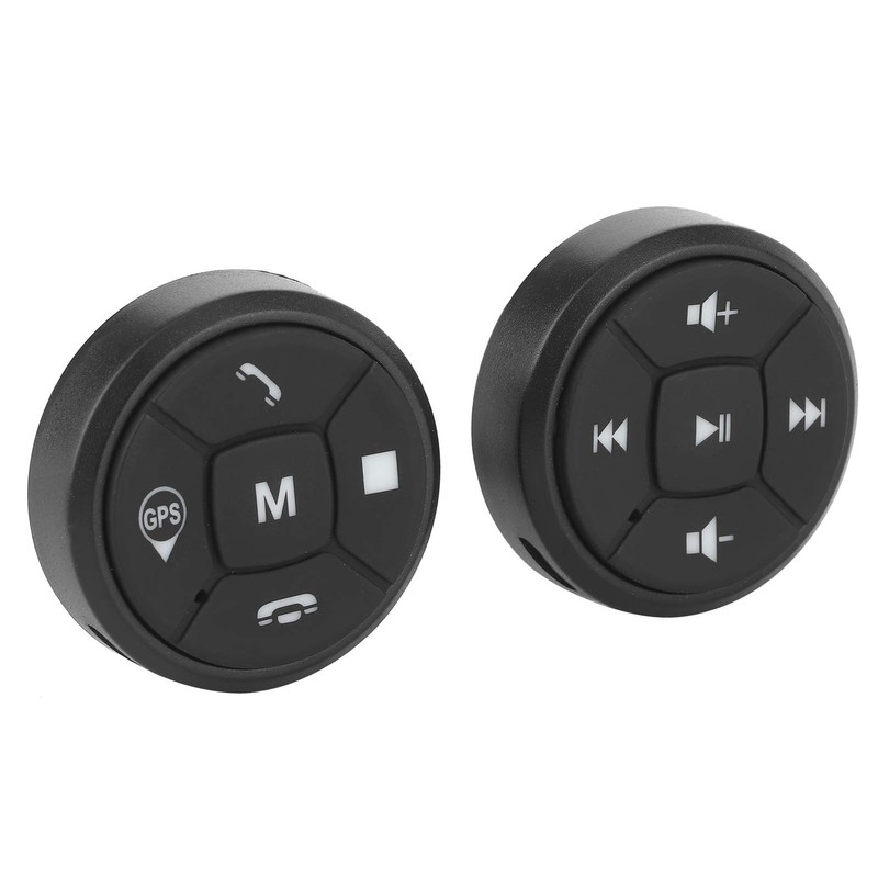 Duokon 1W Steering Wheel Control Button, Wireless GPS Wireless Bluetooth