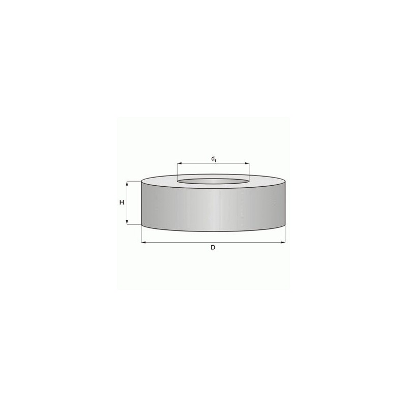 Ringmagnet Ø 40.0 x 25.0 x 5.0 mm N42 Nickel