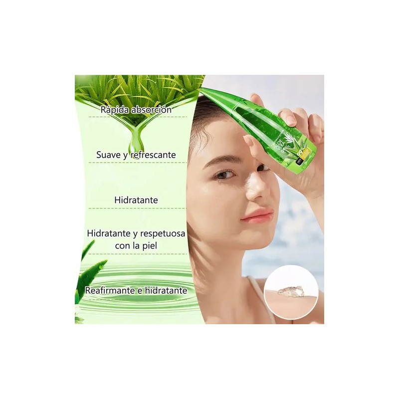 2pcs Gel Aloe Vera Anti-manchas Anti-acne Vitamina E Hidrata