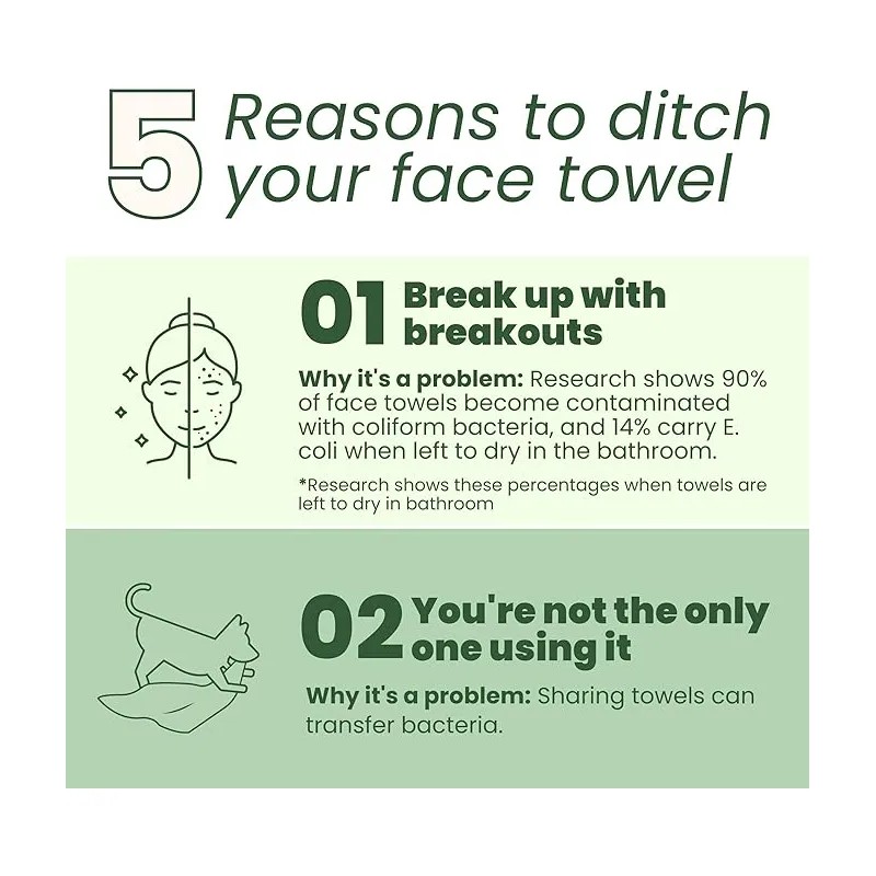 Clean Skin Club Toallas Faciales Clean Towels Xl Bambú 50