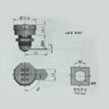 Zetiling 3 Digit Code Lock, Combination Password Locks, Silver Zinc