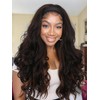 Long Yaki Curly Headband Wigs For Black Women Half Wig