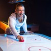 PATIKIL 60mm Air Hockey Pushers and Air Hockey Pucks, Handles