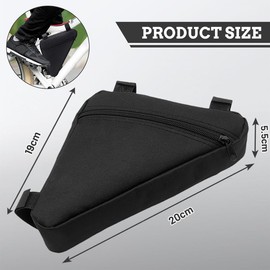 HAGOT Bike Triangle Frame Bag, Waterproof Front Handlebar Bag, Saddle Storage Tube Bags, Cycling Pouch for Road Mountain Bikes