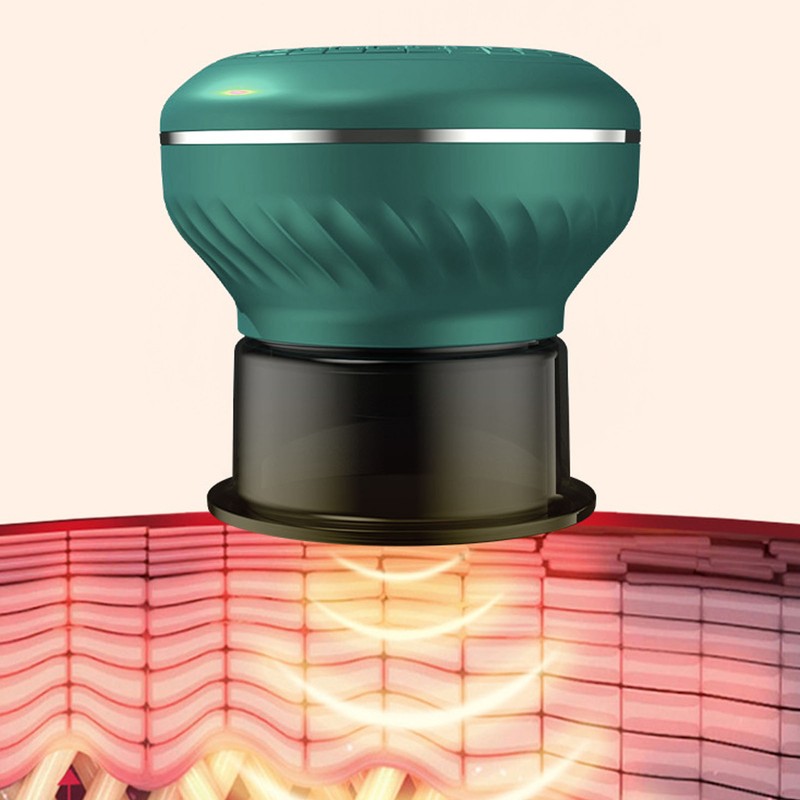 Smart Dynamic Cupping Cellulite Massager 12 Suction Levels Red LED