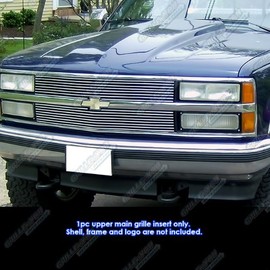 APS Compatible with 88-93 Chevy C K Pickup Suburban Blazer Main Upper Billet Grille