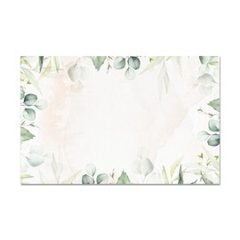 Blank Name Tags Greenery Theme | Gold Foil | Perforated 2.25 x 3.5 Inch Name Tag Stickers | 100pcs Name Stickers Name Badge for Wedding, Party, Bridal Shower and Baby Shower