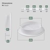 Vent Systems 4'' Inch - White - Soffit Vent Cover