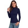 Womens Long Sleeve Mock Turtleneck Tops Lightweight Base Layer Shirts