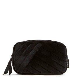 Velvet Mini Belt Bag Sling Crossbody, Black