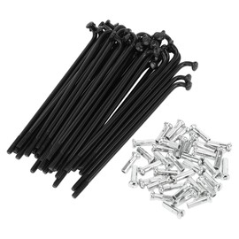 Motoforti Universal Bicycle Spokes Bike Wheel Spokes 14G 94mm Length Carbon Steel Black 1 Set