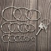 PATIKIL 50pcs 20mm Diameter Binder Rings Removable Metal Book Loose