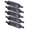 5Pcs Centering Drill Bits for Milling Machines High Speed Steel