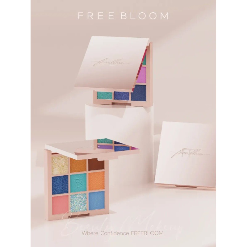 Paleta De Sombras De Ojos 9 En 1 De Freebloom