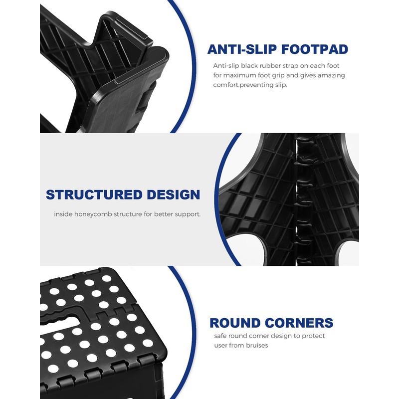 ACKO Folding Step Stool Foldable Step Stools for Kids, 11