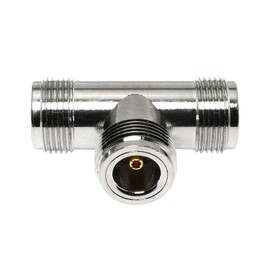 Maxmoral 3 Way N Female to 2 Female Jack RF Coaxial Adapter T Type N Coax Connector